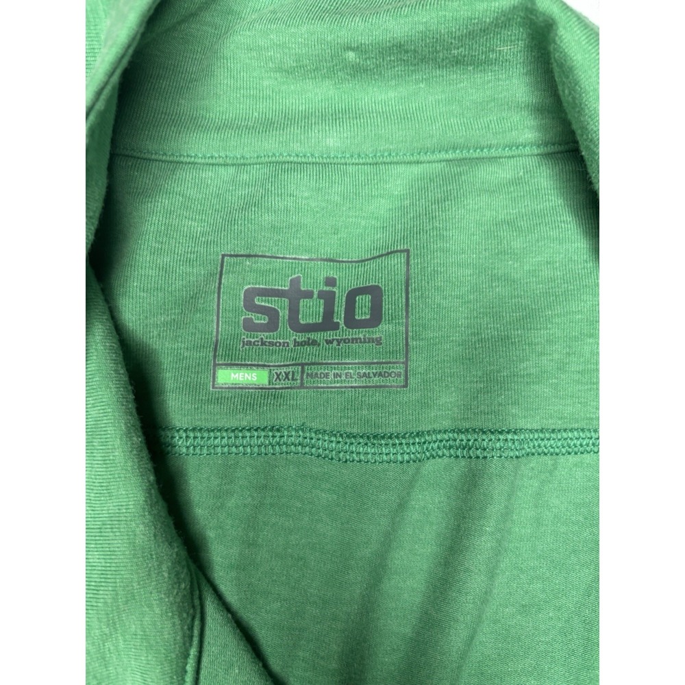Stio Green 1/4 Zip Pullover Base Layer XXL Hiking Outdoor Stretch Lightweight - Picture 2 of 7